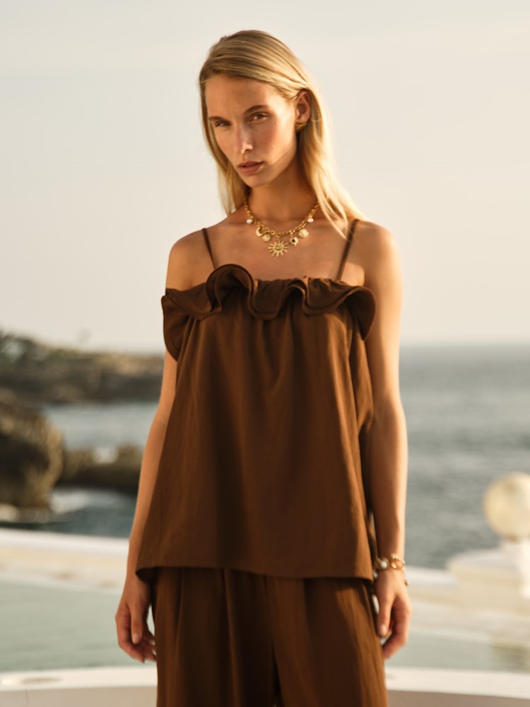 Fate+Becker Mireya Tank in Cinnamon - view 2