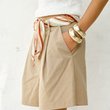 Fate+Becker Mirabel Scarf Short in Taupe - view 3