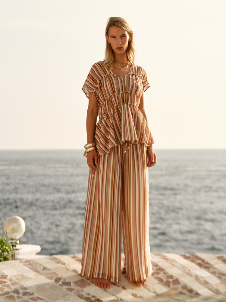 Fate+Becker Ophelia Top in Sandbar Stripe