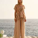 Fate+Becker Ophelia Top in Sandbar Stripe