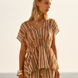 Fate+Becker Ophelia Top in Sandbar Stripe - view 2