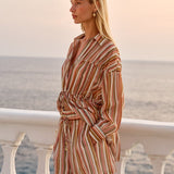 Fate+Becker Ottilie Short in Sandbar Stripe