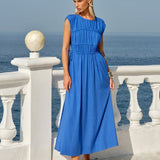 Fate+Becker Callista Midi Dress in Cobalt