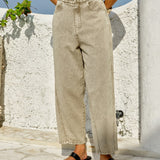Fate+Becker Fiora Barrel Leg Jean in Parchment