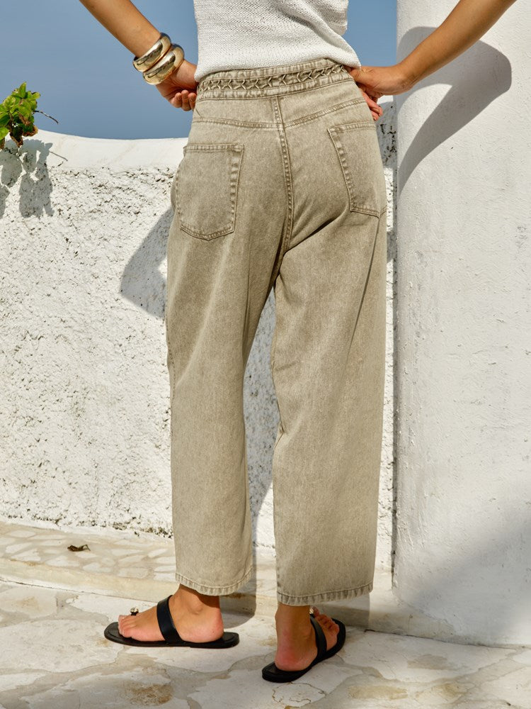 Fate+Becker Fiora Barrel Leg Jean in Parchment - view 3