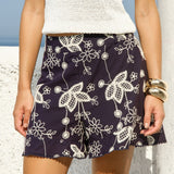 Fate+Becker Camilla Short in Navy - view 2