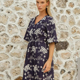 Fate+Becker Indira Mini Dress in Navy - view 2