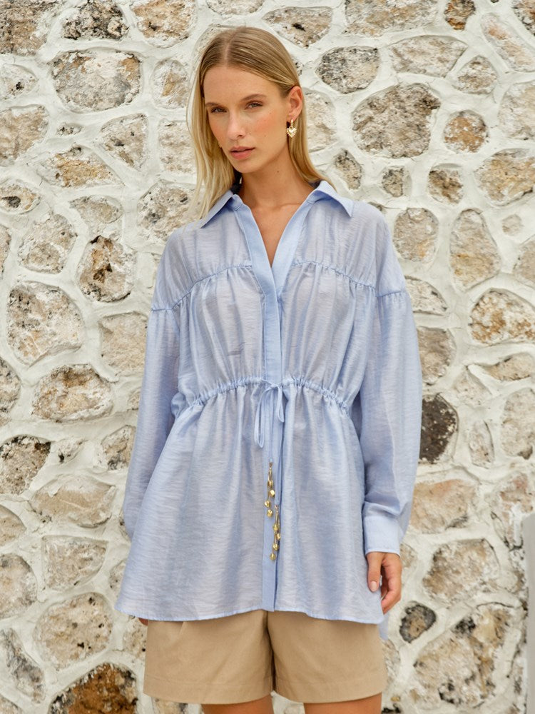 Fate+Becker Lucette Shirt in Powder Blue
