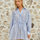 Fate+Becker Lucette Shirt in Powder Blue