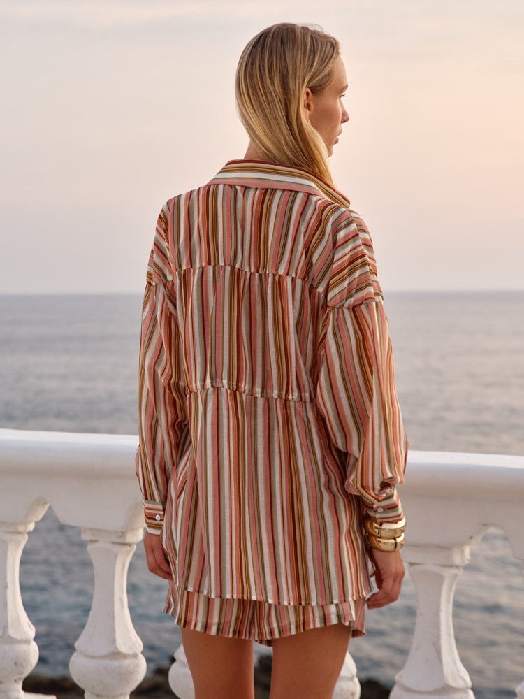 Fate+Becker Lucette Shirt in Sandbar Stripe - view 3
