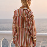Fate+Becker Lucette Shirt in Sandbar Stripe - view 3