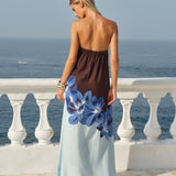 Fate+Becker Palmera Strapless Maxi Dress in Nocturne Floral - view 3