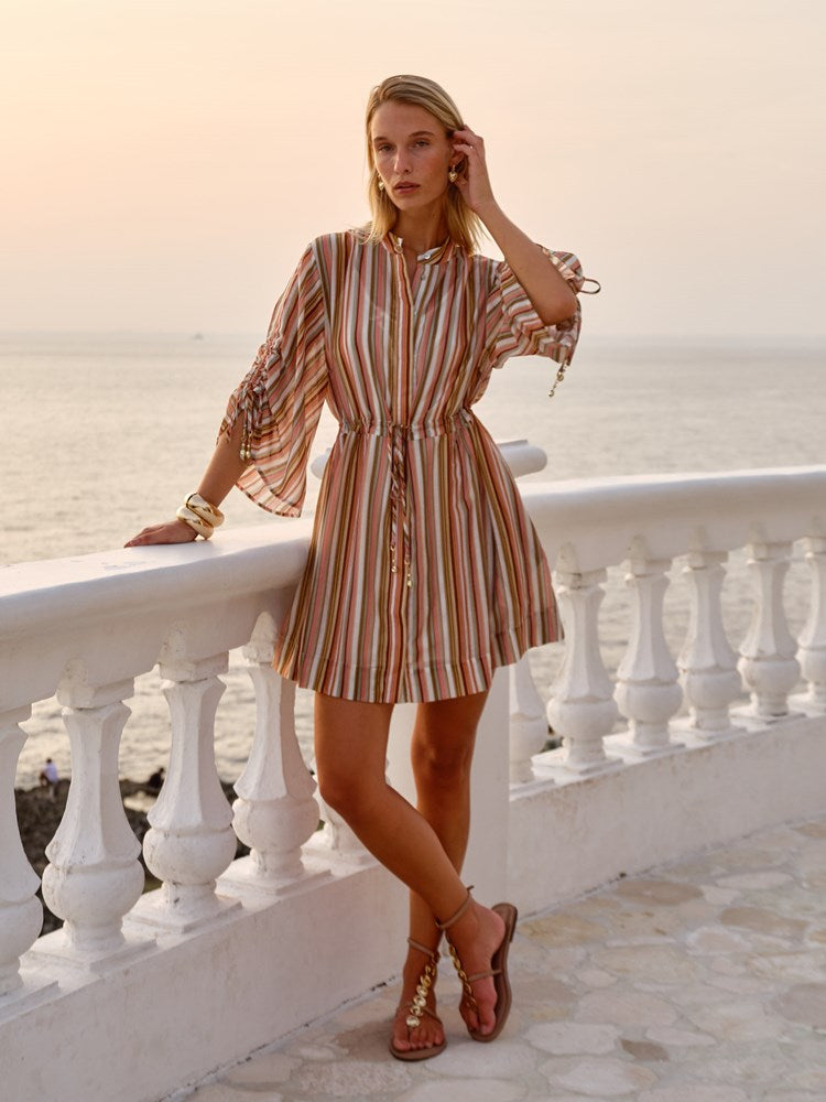 Fate+Becker Vera Mini Dress in Sandbar Stripe