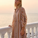 Fate+Becker Vera Mini Dress in Sandbar Stripe - view 2
