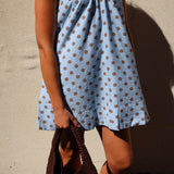 Polka Dot Cotton Mini Dress