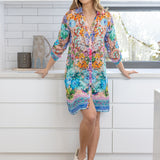 VICTORIA PRINT SHIRT DRESS - Floral