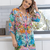 VICTORIA PRINT SHIRT DRESS - Floral