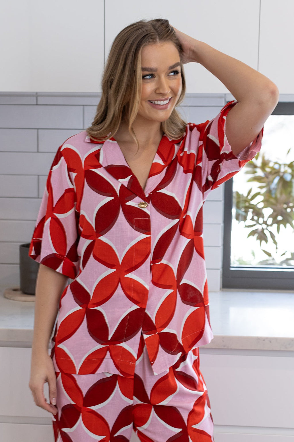 BAMBINA SHIRT - Geometric Print