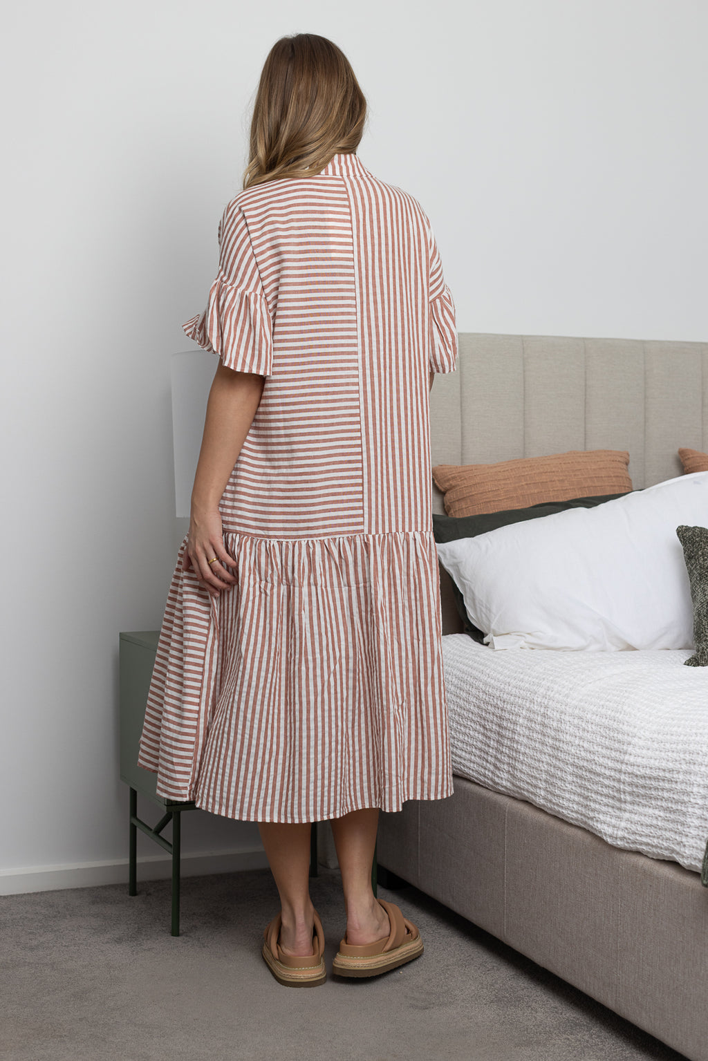 GRACE DRESS - Blush Stripe