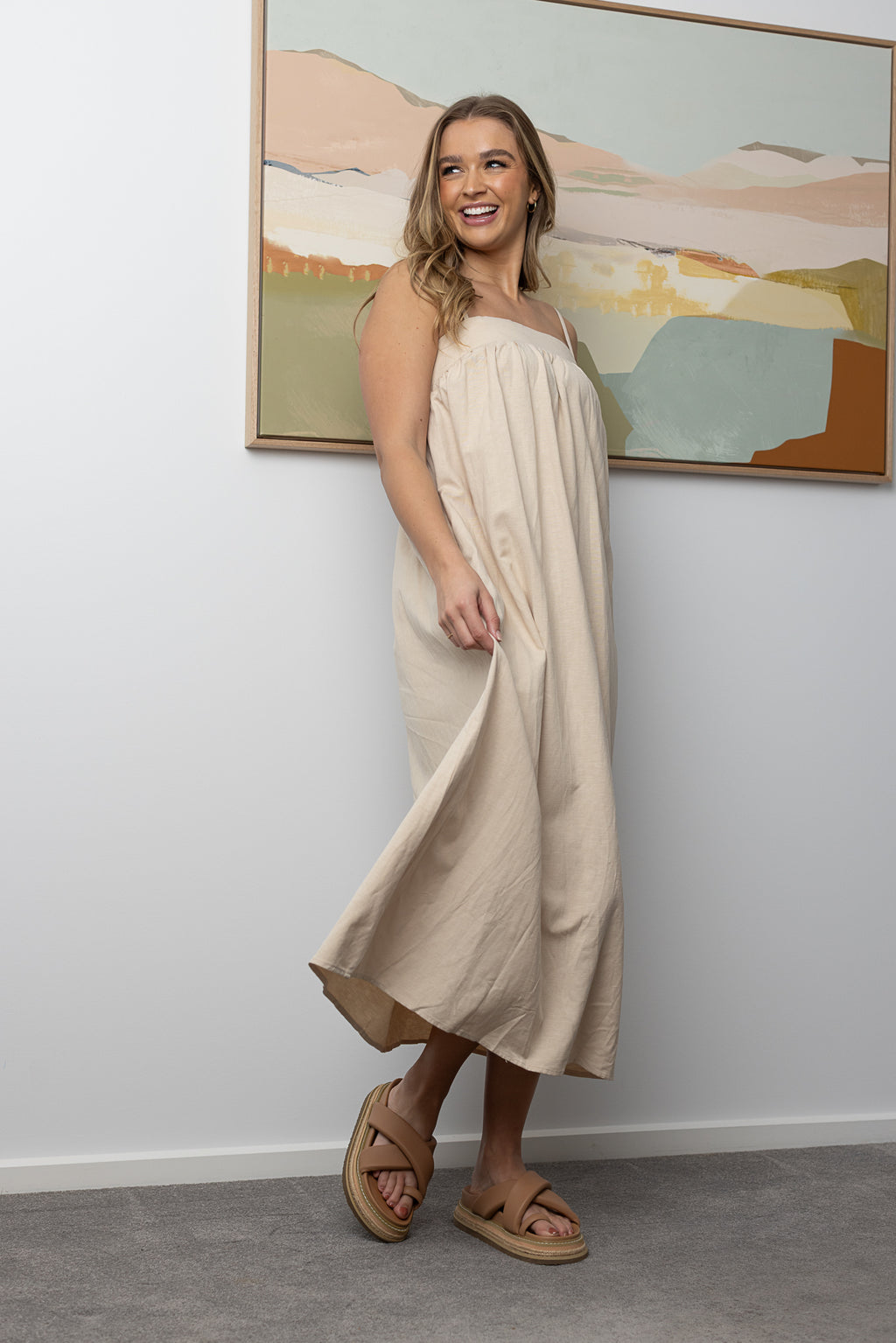 AMIRA PLAIN MAXI - Beige