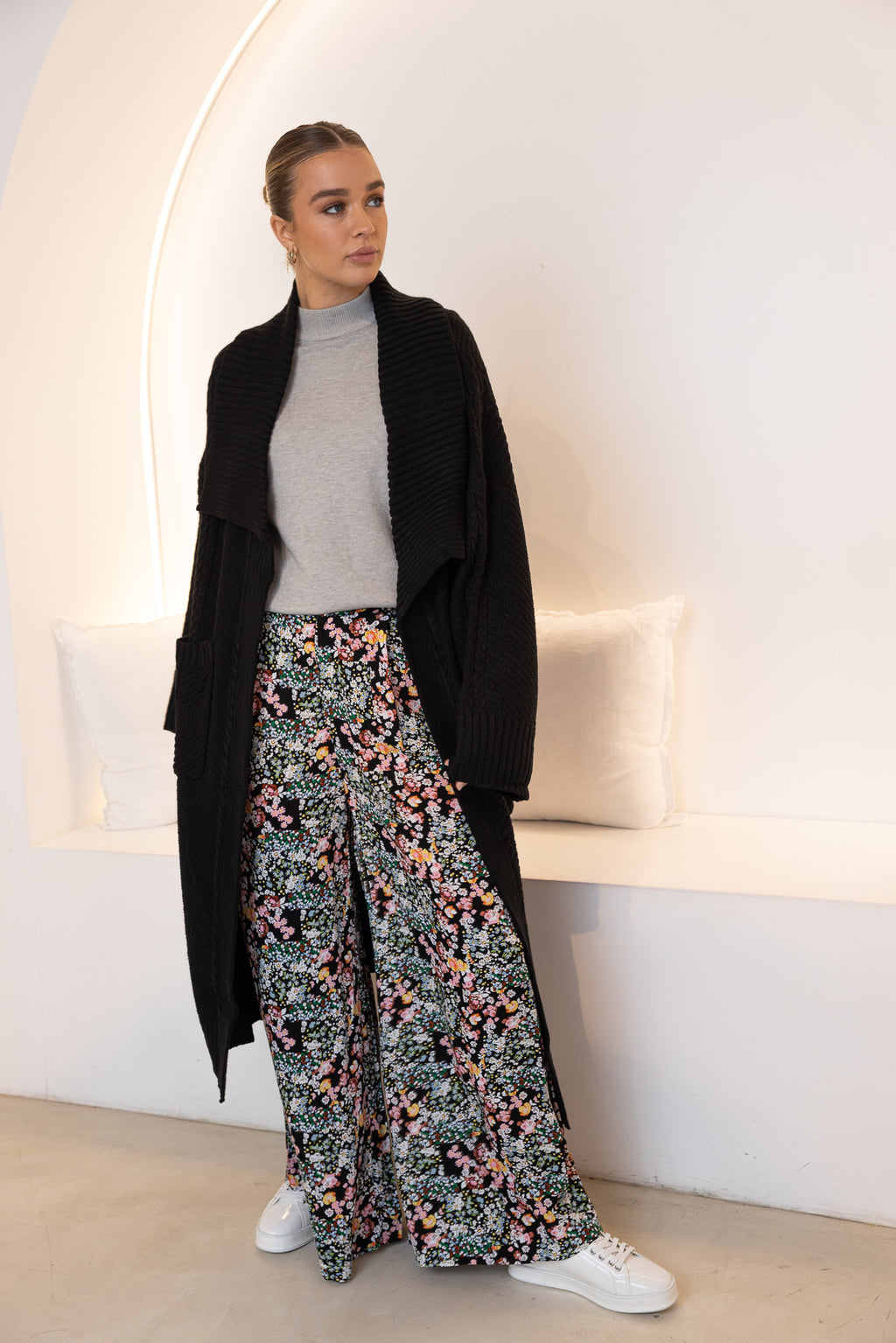 JUNE WIDE LEG PANT - Patchwork Floral