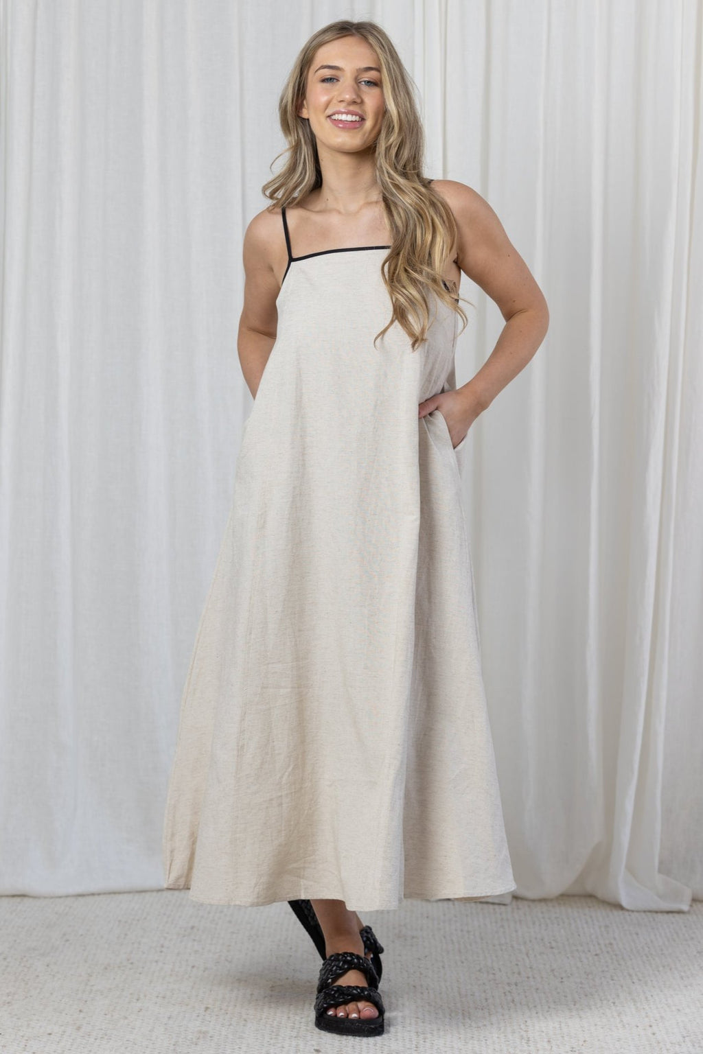 REN MAXI DRESS - Oatmeal