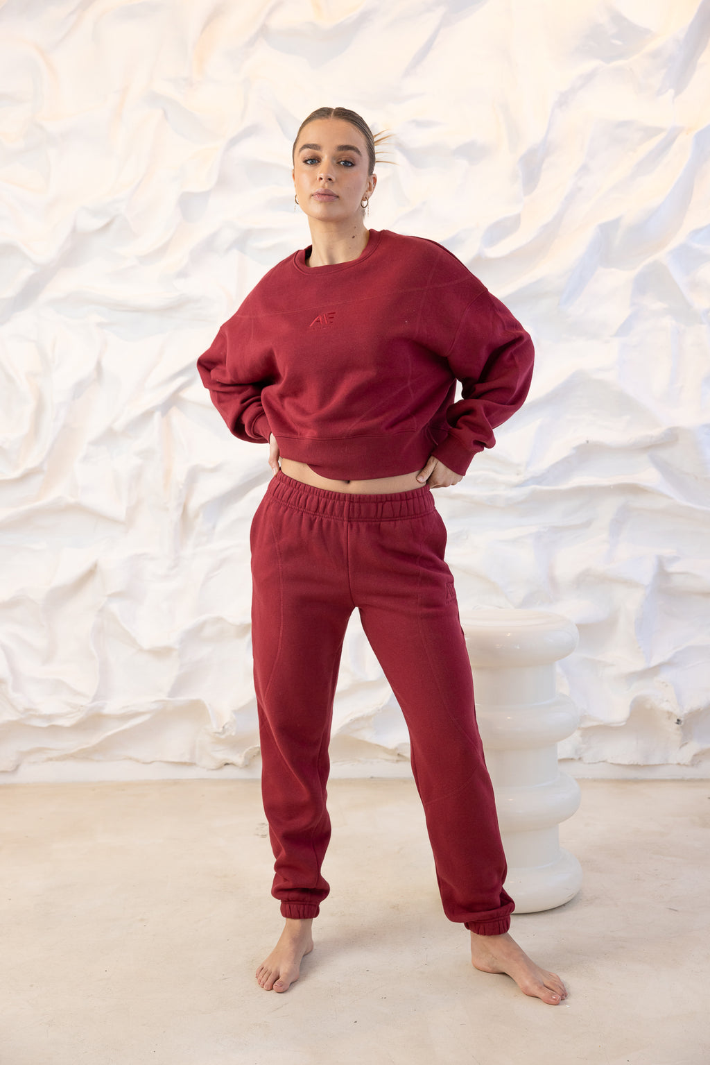 ACTIVE TONAL TRACKPANT - Port