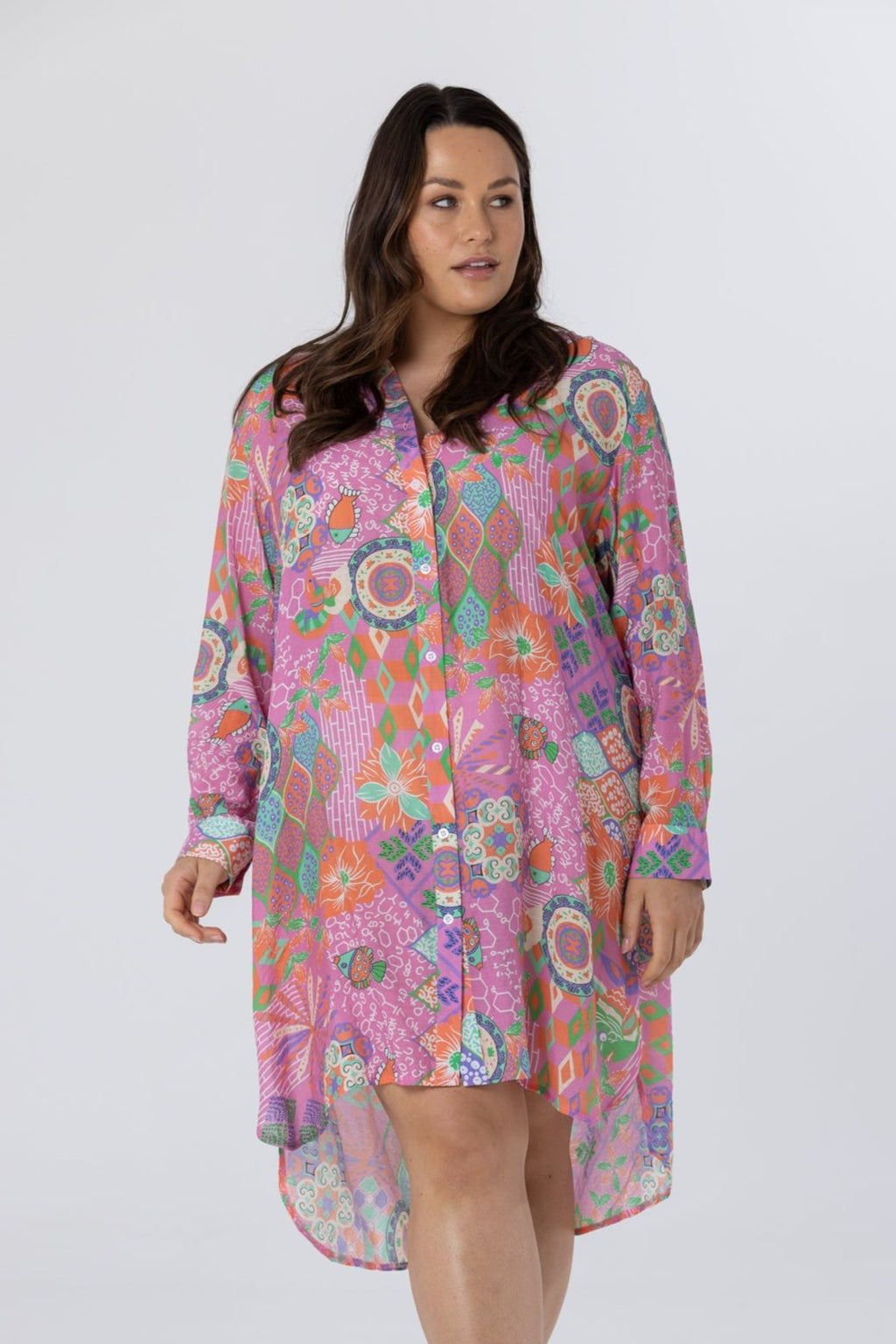 MARIA DRESS - Multi Pink