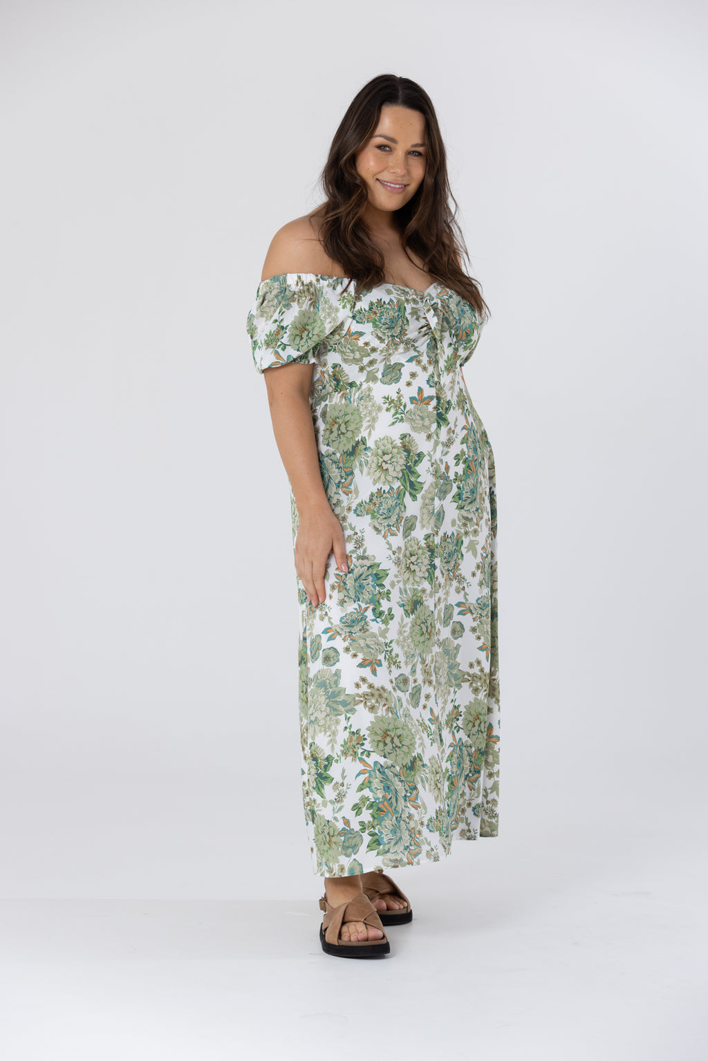 MARION MAXI DRESS - Multi Green