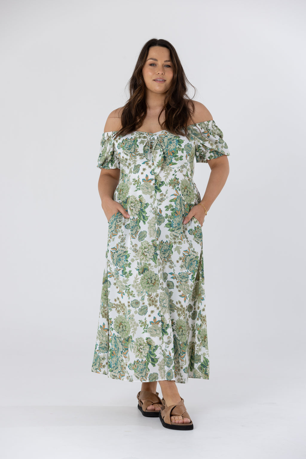 MARION MAXI DRESS - Multi Green