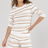 NALA KNIT SET - Natural Stripe