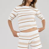 NALA KNIT SET - Natural Stripe
