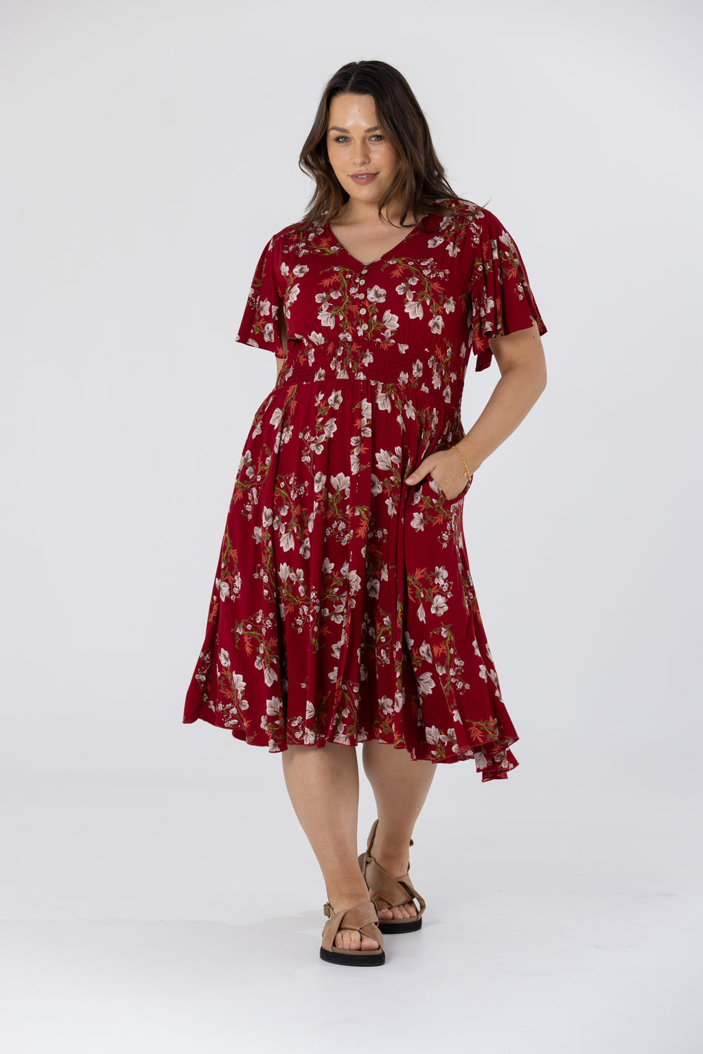 ULI DRESS - Deep Red