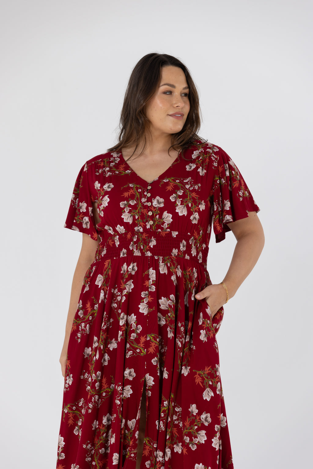 ULI DRESS - Deep Red