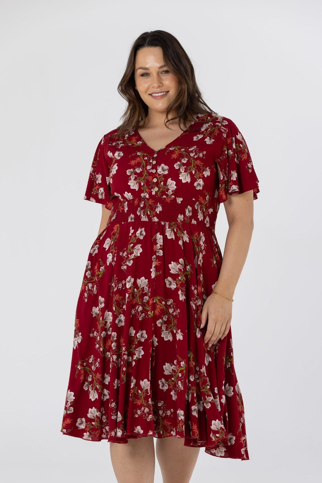 ULI DRESS - Deep Red