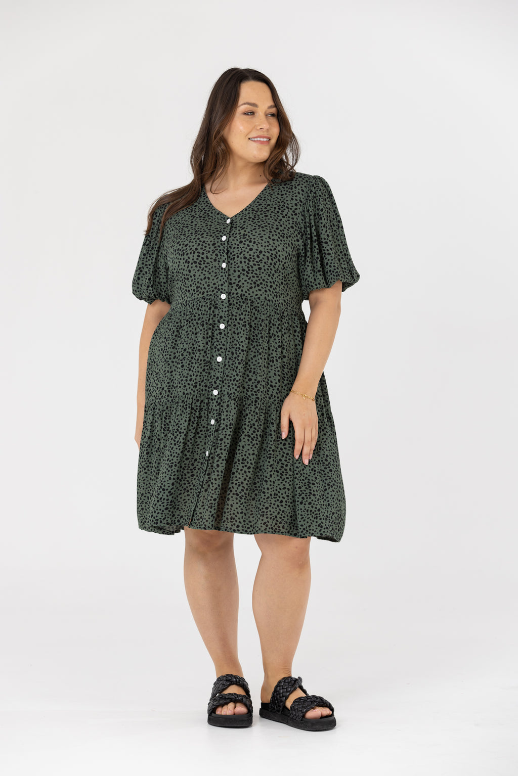 SABRINA DRESS - Olive