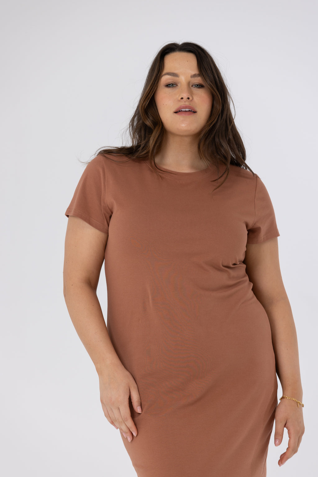 AVERY T-SHIRT DRESS - Terracotta