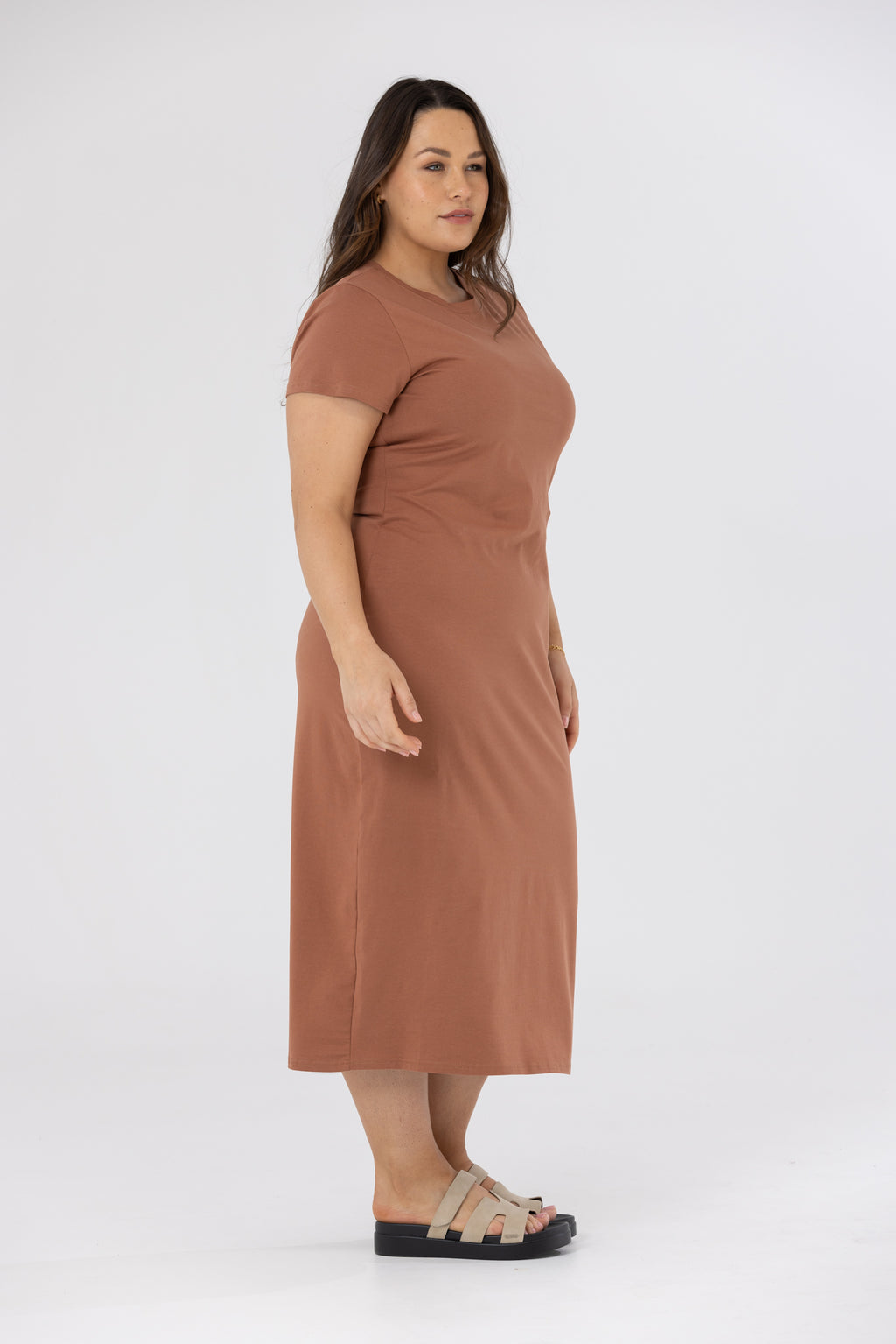 AVERY T-SHIRT DRESS - Terracotta