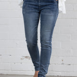 HOPE DENIM JOGGER - Dark Blue Wash