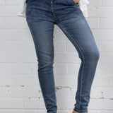 HOPE DENIM JOGGER - Dark Blue Wash