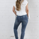 HOPE DENIM JOGGER - Dark Blue Wash