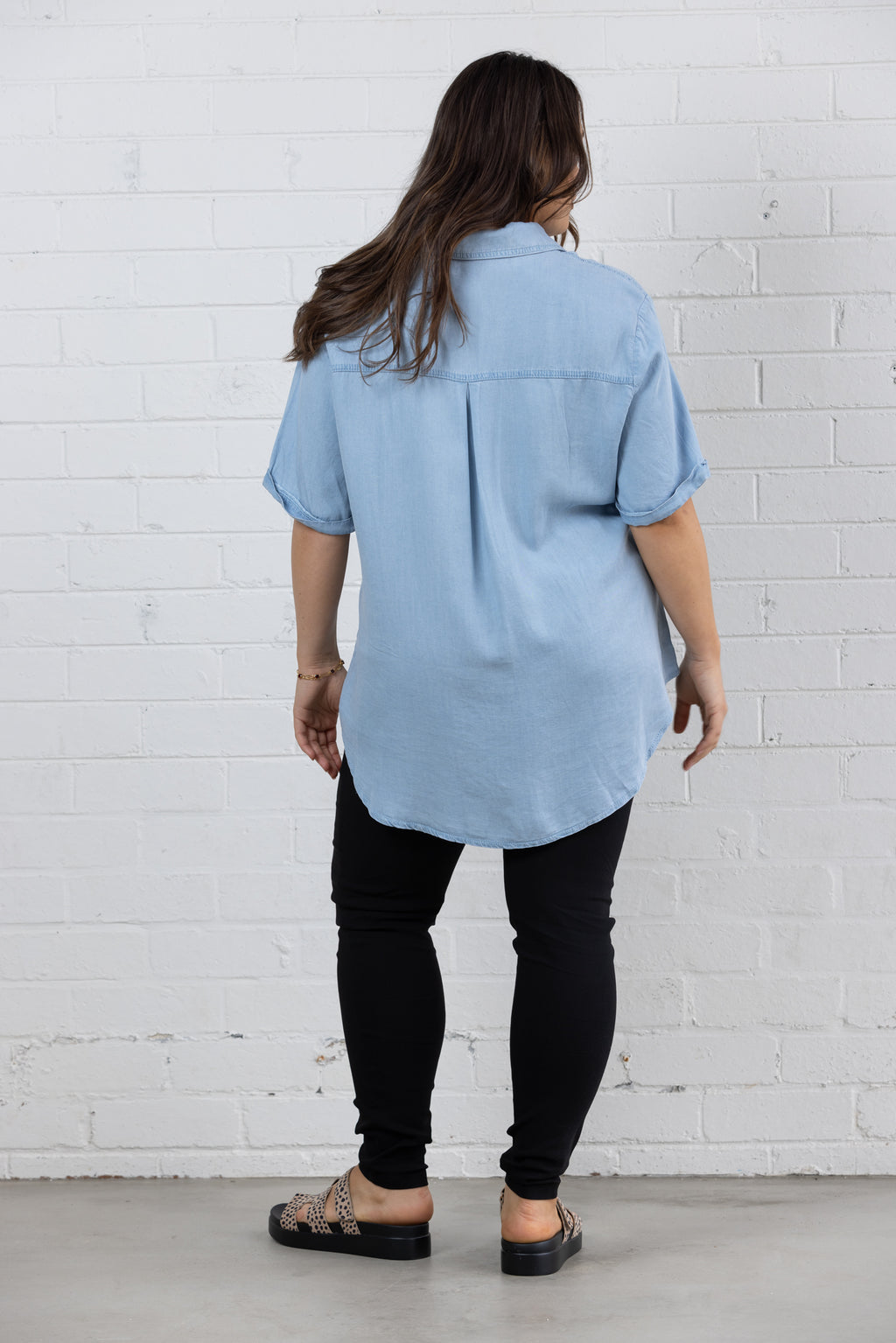 ELLIE SHIRT - Light Denim