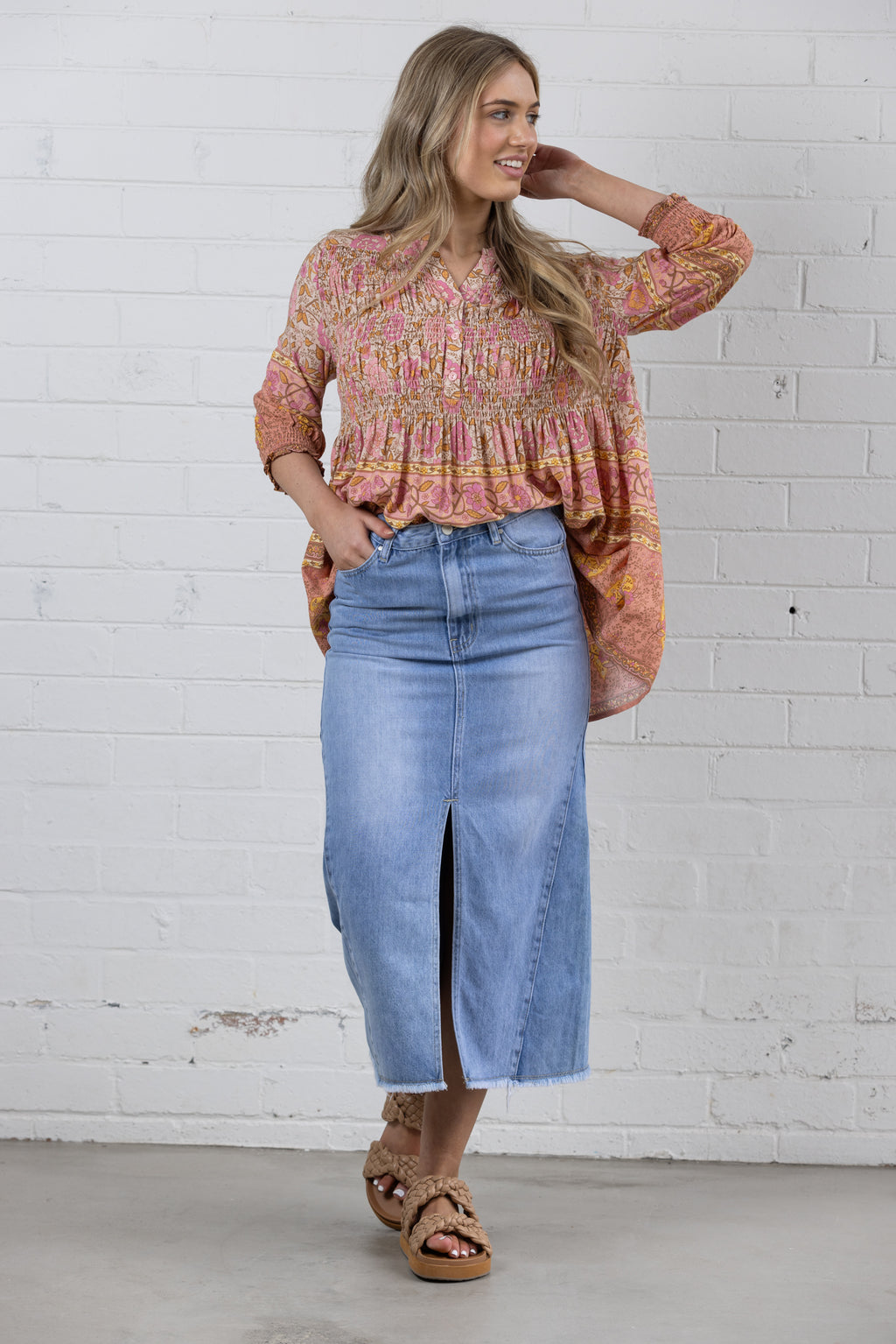 ALANA BLOUSE - Apricot