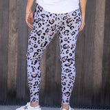 FAYE JOGGER - Grey/Blush Leopard
