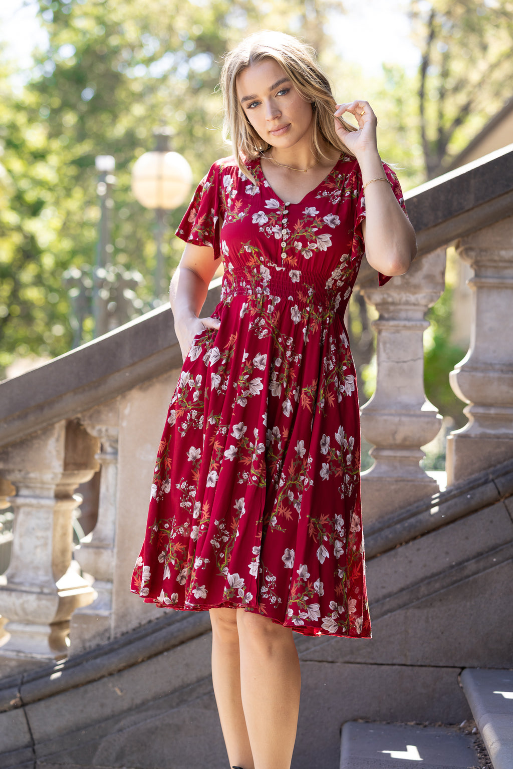 ULI DRESS - Deep Red