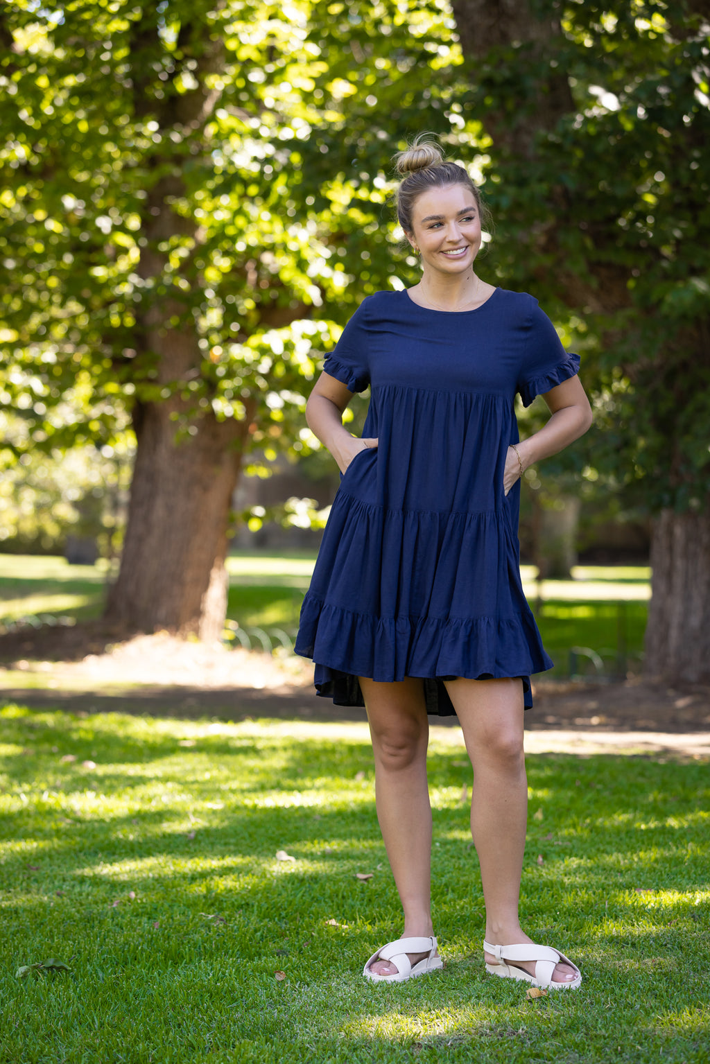 MALIA MINI DRESS - Navy