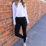 CONNIE PULL ON PANTS - Black