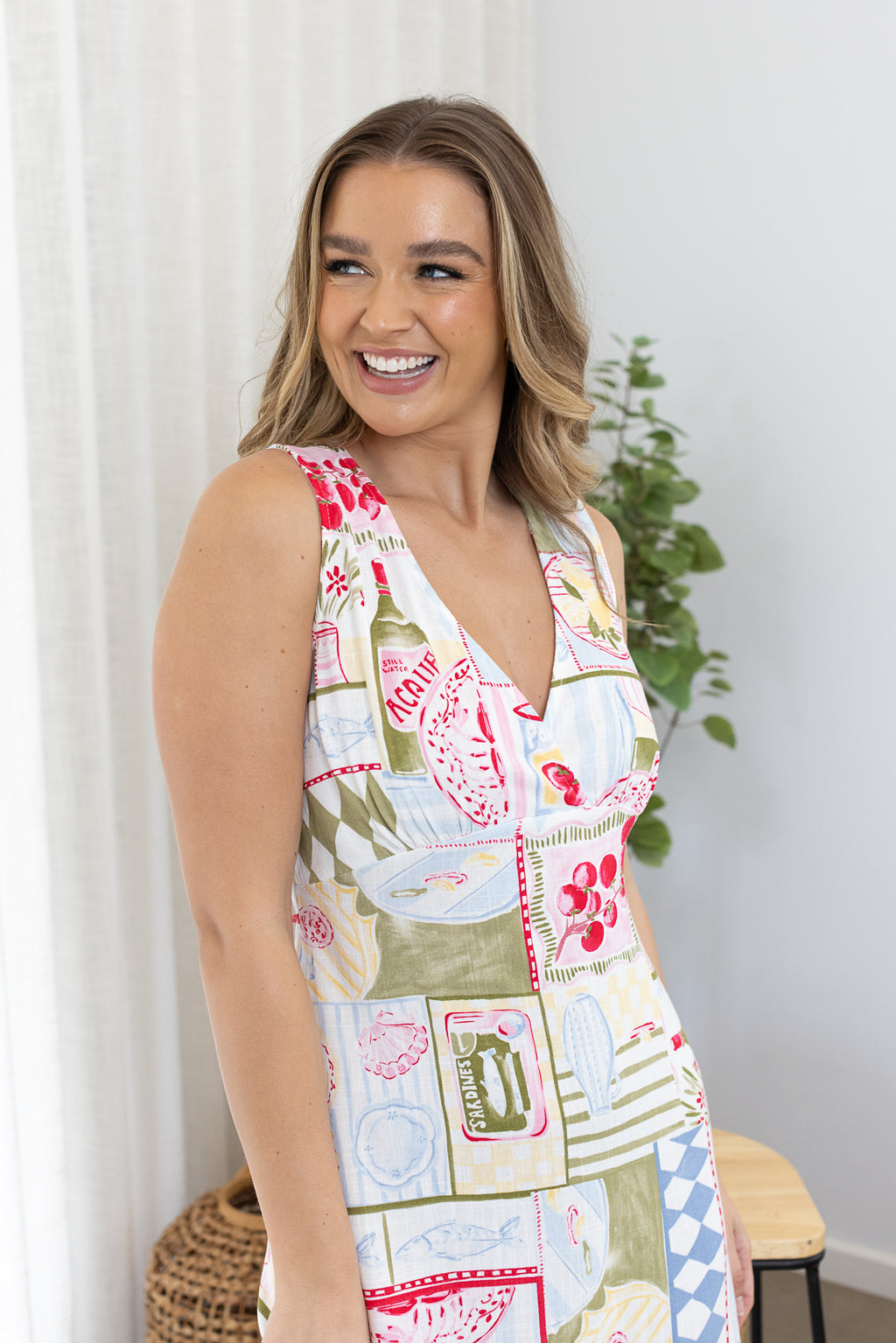 CLOVELLY MIDI DRESS - Print