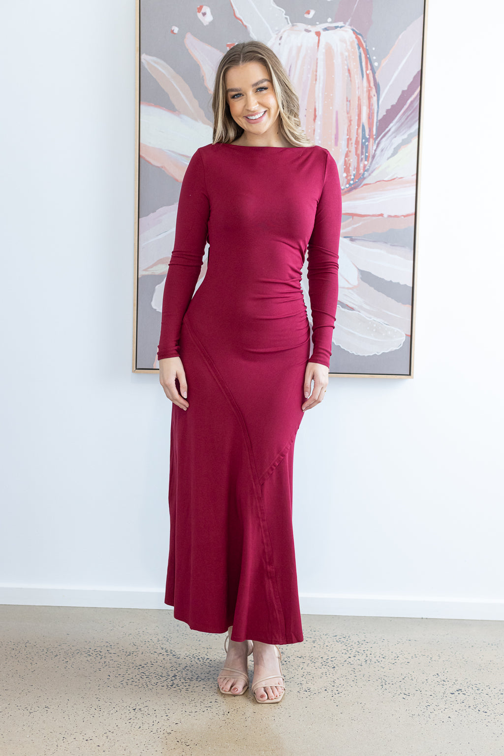 LENORE DRESS - Red Wine