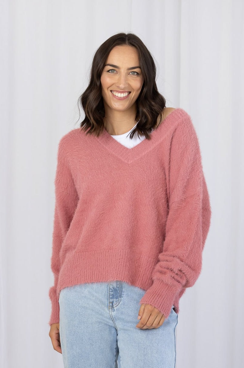 EMMIE SWEATER - Berry Knit